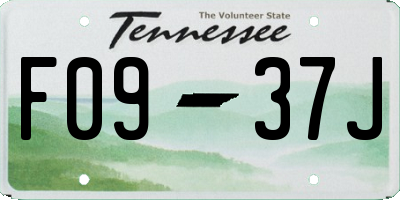 TN license plate F0937J