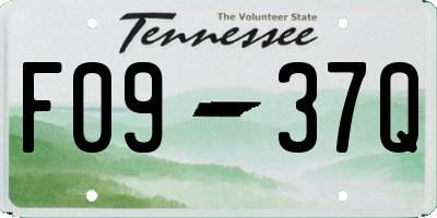 TN license plate F0937Q