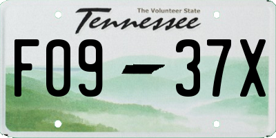 TN license plate F0937X