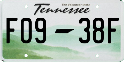 TN license plate F0938F