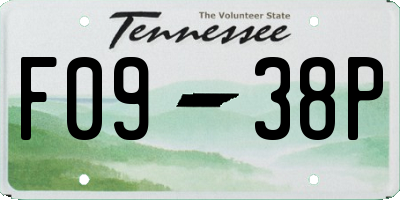 TN license plate F0938P