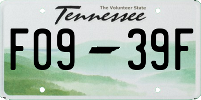 TN license plate F0939F
