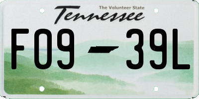 TN license plate F0939L
