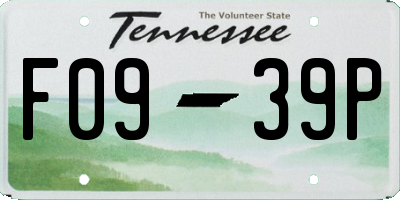 TN license plate F0939P