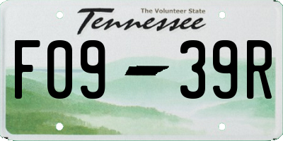 TN license plate F0939R