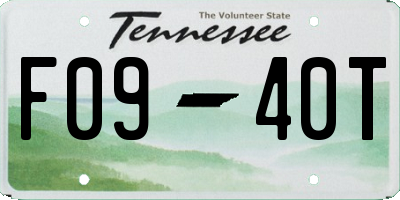 TN license plate F0940T