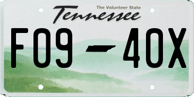 TN license plate F0940X
