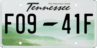 TN license plate F0941F