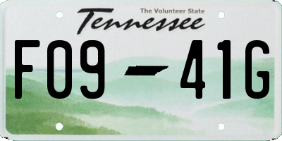 TN license plate F0941G