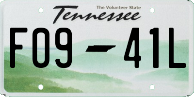 TN license plate F0941L