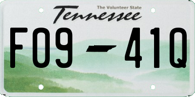 TN license plate F0941Q
