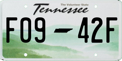 TN license plate F0942F
