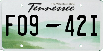 TN license plate F0942I