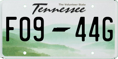 TN license plate F0944G