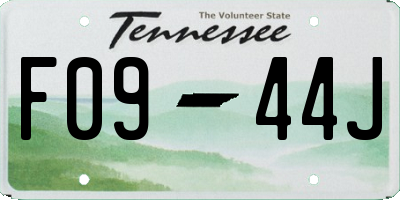 TN license plate F0944J