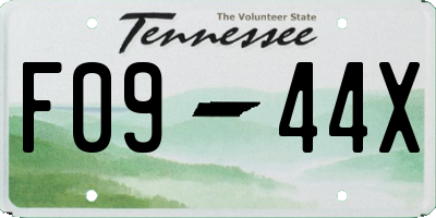 TN license plate F0944X