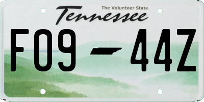 TN license plate F0944Z