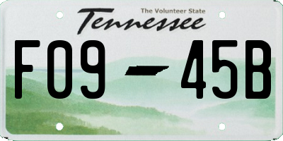 TN license plate F0945B