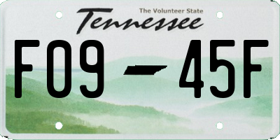 TN license plate F0945F