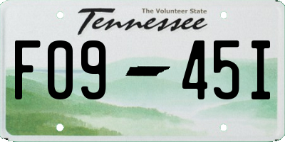 TN license plate F0945I
