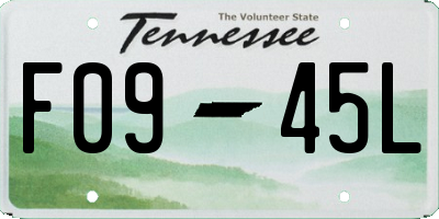 TN license plate F0945L