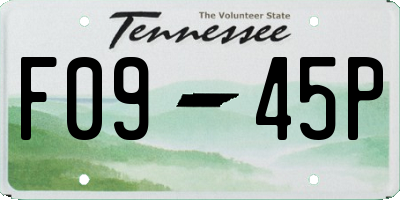 TN license plate F0945P