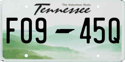 TN license plate F0945Q