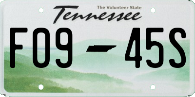 TN license plate F0945S