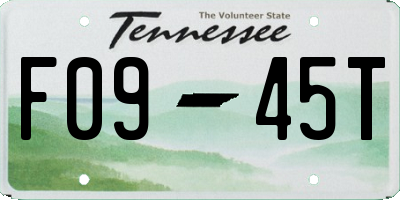 TN license plate F0945T