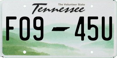 TN license plate F0945U