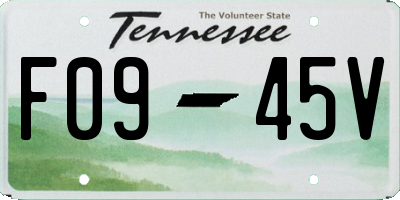 TN license plate F0945V