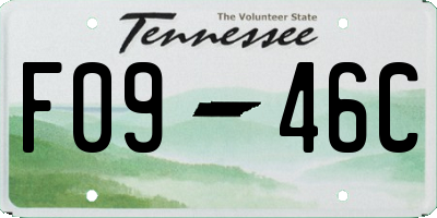 TN license plate F0946C