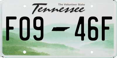 TN license plate F0946F