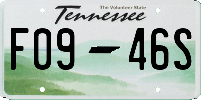 TN license plate F0946S