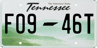 TN license plate F0946T