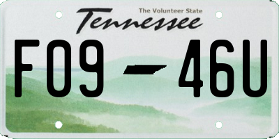 TN license plate F0946U