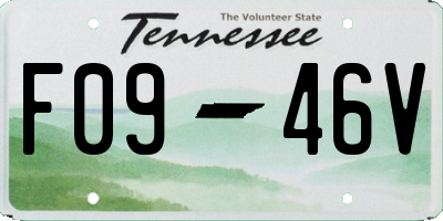 TN license plate F0946V