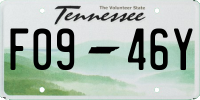 TN license plate F0946Y