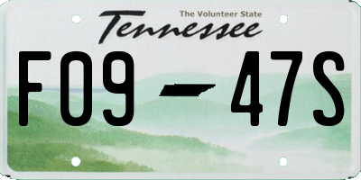 TN license plate F0947S