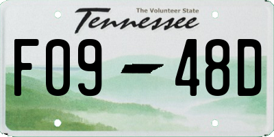 TN license plate F0948D