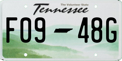 TN license plate F0948G