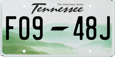 TN license plate F0948J