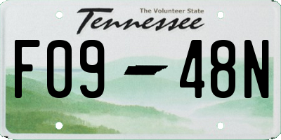 TN license plate F0948N