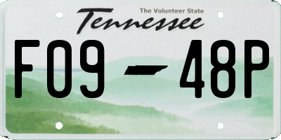 TN license plate F0948P