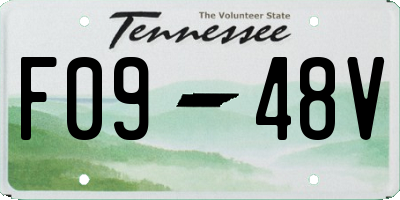 TN license plate F0948V