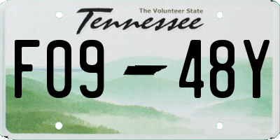 TN license plate F0948Y