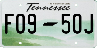 TN license plate F0950J