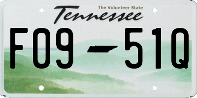TN license plate F0951Q