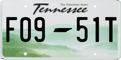 TN license plate F0951T