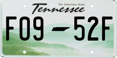 TN license plate F0952F